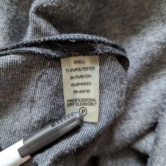 Calvin Klein elegant gray geometric pattern belted smart work dress size 8 - Picture 10 of 10